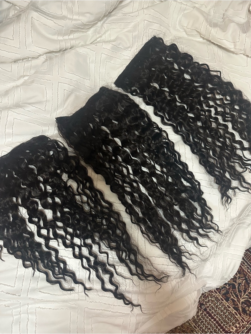 Black Deep Wave Clip-In Hair Extensions - Women Hair